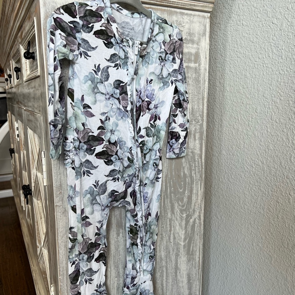 Floral Print Baby Onesie